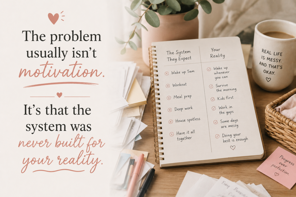 free resources for working moms — realistic systems that work for real life