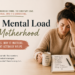 Exhausted mother sitting at a table with a mental checklist, illustrating the invisible mental load of motherhood