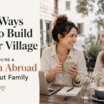 mom abroad without family meeting another mother for coffee while building a support network