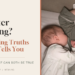 woman resting with her baby while coping with sadness after weaning