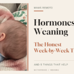 Mother breastfeeding her baby beside the title Hormones After Weaning: The Honest Week-by-Week Timeline.